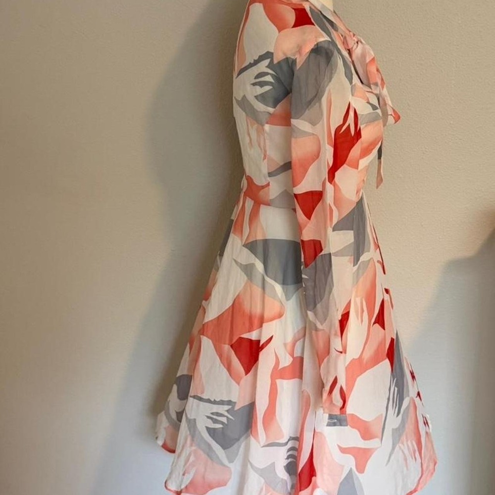 ANONYME Designers Floral Tie Neck Dress NWOT Small - Picture 3 of 8